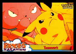 Topps Pokemon 1997-98 Movie Animation Edition #54 - "Teamwork" - Image 1