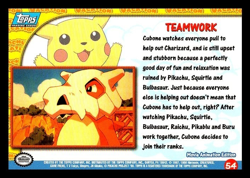 Topps Pokemon 1997-98 Movie Animation Edition #54 - "Teamwork" - Image 2