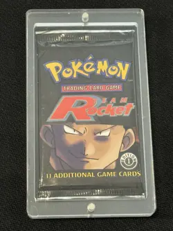 Pokemon 1st Edition Team Rocket Pokemon Booster Pack Giovanni WOTC - Image 3