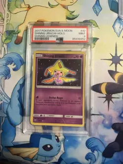 Shining Jirachi PSA 9 2017 Pokemon S&M Holo Shining Legends Rare 42/73 - Image 1