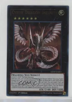 UR - Cyber Dragon Infinity 1st Ed. YuGiOh Legendary Decks #LEDD-ENB31 7gk - Image 1