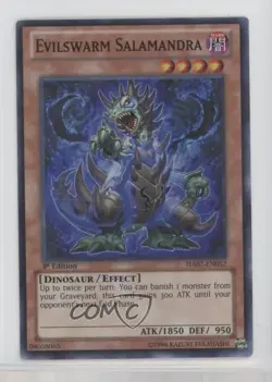 Evilswarm Salamandra 1st Ed. YuGiOh Hidden Arsenal 7: Knight of Stars 00em - Image 1