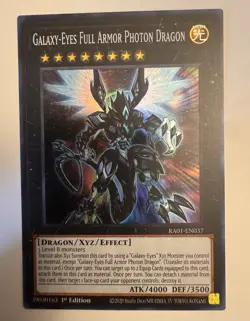 Galaxy-Eyes Full Armor Photon Dragon - RA01-EN037 - Super Rare - 1st Ed. Yugioh! - Image 1