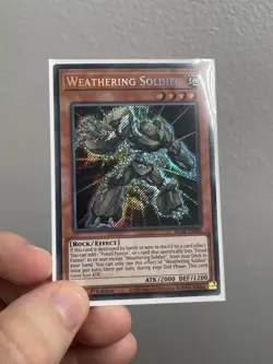 Weathering Soldier BLAR-EN005 | Yugioh! 1st Edition Secret Rare Playset (x3) - Image 2