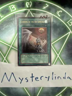 Yugioh Cunning Of The Six Samurai GLAS-EN061 Ultimate Rare Unlimited Ed MP - Image 1