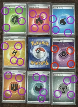 🌀 4 SWIRLS every card 🌀 8 Cosmos Holo Energy SV 151 NM Pokemon Promo Set Lot - Image 1