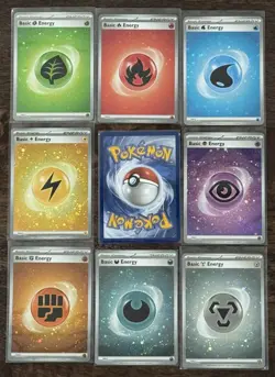 🌀 4 SWIRLS every card 🌀 8 Cosmos Holo Energy SV 151 NM Pokemon Promo Set Lot - Image 2