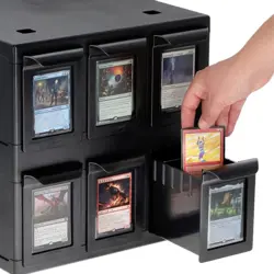 Card Catalogue 6 Drawer Black New - Image 2