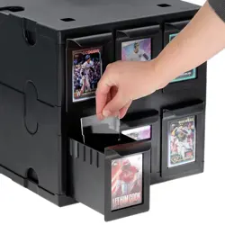 Card Catalogue 6 Drawer Black New - Image 3