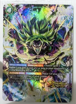 Broly : BR FS10-14 Bonus Pack Gold Alternate Art Dragon Ball Legends Card - Image 1