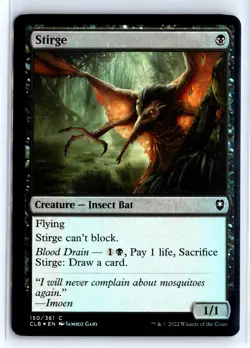FOIL Stirge Baldur's Gate Common - MTG Magic the Gathering Card - Image 1