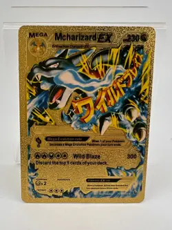 Pokemon Gold Foil Fan Art Textured Card - Mega Mcharizard EX 108/106 230HP - Image 2