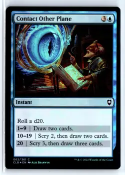 FOIL Contact Other Plane Baldur's Gate Common - MTG Magic the Gathering Card - Image 1