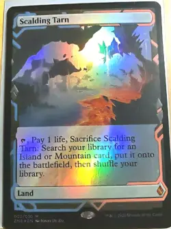 MTG Scalding Tarn Zendikar Rising Expeditions Mythic Card 007/030 Foil - Image 1
