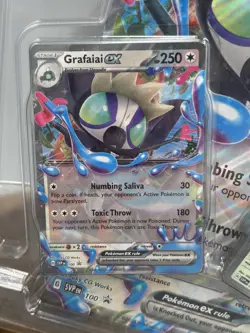 Pokemon Grafaiai ex SVPEN 100 Jumbo Card Promo Set Shroodle SVPEN 099 2024 Holo - Image 3