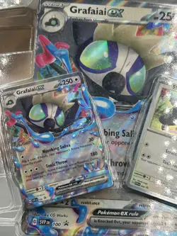 Pokemon Grafaiai ex SVPEN 100 Jumbo Card Promo Set Shroodle SVPEN 099 2024 Holo - Image 5