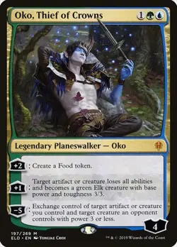 Oko, Thief of Crowns - Foil Throne of Eldraine LP MTG - Image 1