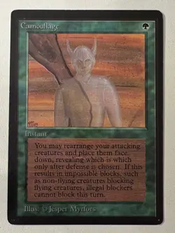 Magic the Gathering MTG Beta Camouflage NM (Beta Bob) - Image 1