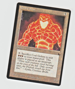 Magic the Gathering ~ MTG ~ 1x Coal Golem ~ M/NM ~ THE DARK - Image 1