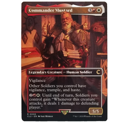 x4 Commander Mustard CLU MTG Borderless LP Playset Rare Multi-color Legendary - Image 1