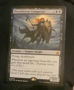 MTG Bloodthirsty Conqueror FDN M0058 NM Condition - Image 1