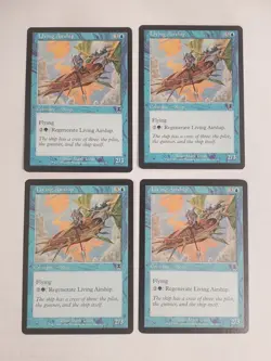 MTG Playset 4x Living Airship (Apocalypse/Blue/C) - BGM - Image 1
