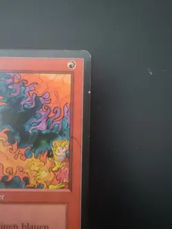 TCG MTG FBB German Roter Urknall / Red Elemental Blast MP with Misprint Circle - Image 2
