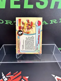 Topps Pokemon TV Animation 1999 Series 3 Magmar #126 Blue Logo Rainbow Holo - Image 2