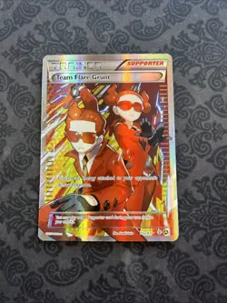 Team Flare Grunt Full Art 73a/83 Pokemon Trainer Promo Card XY Holo - Image 1