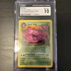 Dark Muk 41/82 1st Edition Pokemon Team Rocket CGC 10 Gem Mint - Image 1