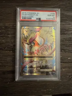 PSA 10 M Pidgeot EX 105/108 XY Evolutions Full Art Ultra Rare Pokemon 2016 - Image 1