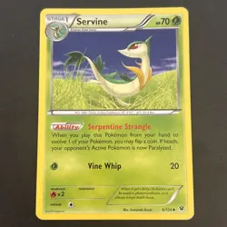 Servine 6/124 Regular XY: Fates Collide Pokemon Uncommon TCG MP 2016 - Image 1