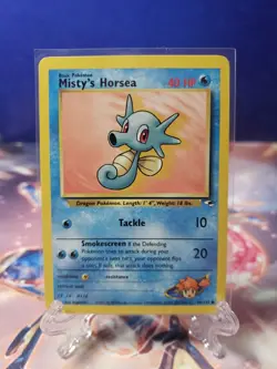 MISTY’S HORSEA Gym Heroes Set 86/132 Common Pokemon TCG HP - Image 1