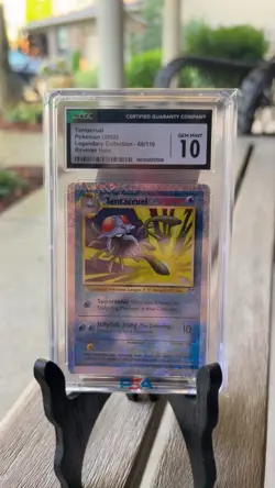 2002 Pokemon Legendary Collection Tentacruel Reverse Holo CGC 10 PSA - Image 2