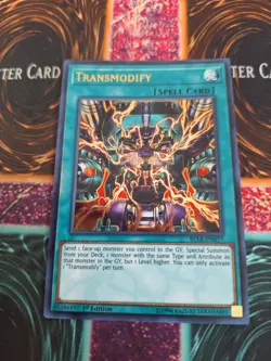 Yugioh Transmodify BLLR-EN077 Ultra Rare 1st Edition Near Mint - Image 1