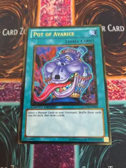 Yugioh Pot of Avarice GLD4-EN040 Gold Rare Limited Near Mint - Image 1