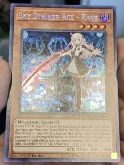 Yugioh 1xCopy Sky Striker Ace Raye BLHR-EN089 Secret Rare 1st Ed NM w/Tracking - Image 5
