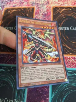 Yugioh Ignis Heat, the True Dracowarrior MACR-EN021 Ultra Rare 1st Edition NM - Image 2