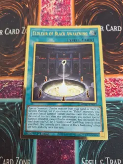 Yugioh Eldlixir of Black Awakening MGED-EN049 Premium Gold Rare 1st Edition NM - Image 1