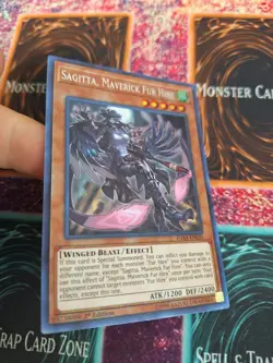 Yugioh Sagitta, Maverick Fur Hire DASA-EN020 Secret Rare 1st Edition Near Mint - Image 2