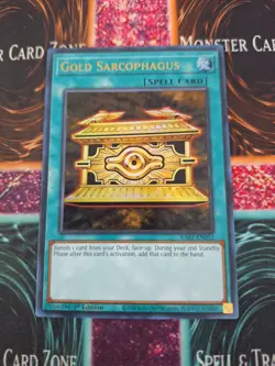 Yugioh Gold Sarcophagus RA02-EN052 Ultra Rare 1st Edition Near Mint - Image 1