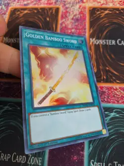 Yugioh Golden Bamboo Sword SHVA-EN054 Super Rare 1st Edition Near Mint - Image 2