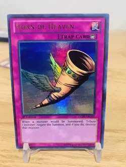 Yugioh - Horn of Heaven LCJW-EN292 1st Edition Ultra Rare - Image 1