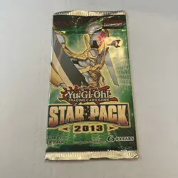 Yu-Gi-Oh TCG Star Pack 2013 3-Card Booster Pack 1 Starfoil Card/Pack English NEW - Image 1