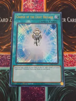 Yugioh Charge of the Light Brigade RA02-EN055 Ultra Rare 1st Edition Near Mint - Image 1