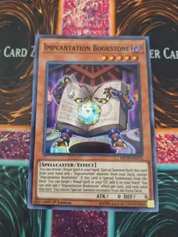 Yugioh Impcantation Bookstone MP19-EN172 Super Rare 1st Edition Near Mint - Image 1