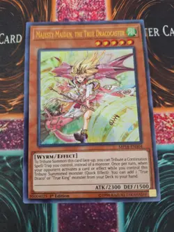 Yugioh Majesty Maiden, the True Dracocaster MP18-EN004 Ultra Rare 1st Edition NM - Image 1