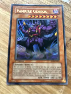 Vampire Genesis Ultra Rare 1st Edition Yugioh! SD2-EN001 - Image 3