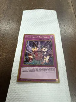 Yugioh MVP1-ENG28 Magicians' Defense 1st Edition Gold Rare Trap Card - Image 1