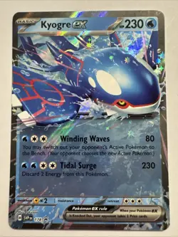 Kyogre ex 178 Holo Azure Legends Tin Black Star Promo Pokemon Card - Image 1